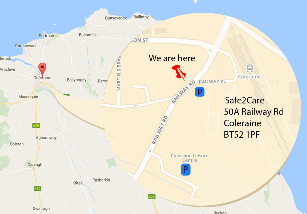 Location Map Coleraine Safe2care